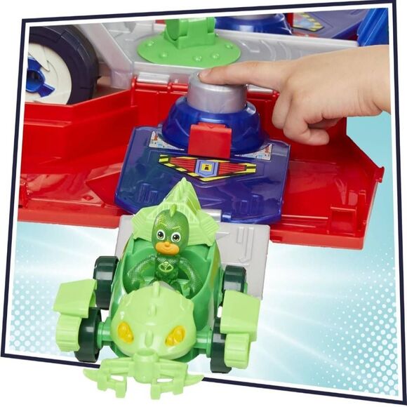PJ Masks Toys PJ Launching Seeker Car Playset with Sounds, 2-in-1 Vehicle and Ca - Picture 7 of 12